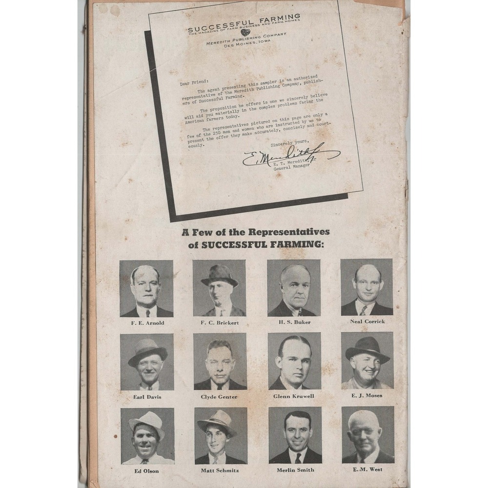Vintage 1941 Successful Farming Sampler Magazine Booklet Meredith Publishing G- - Picture 2 of 3